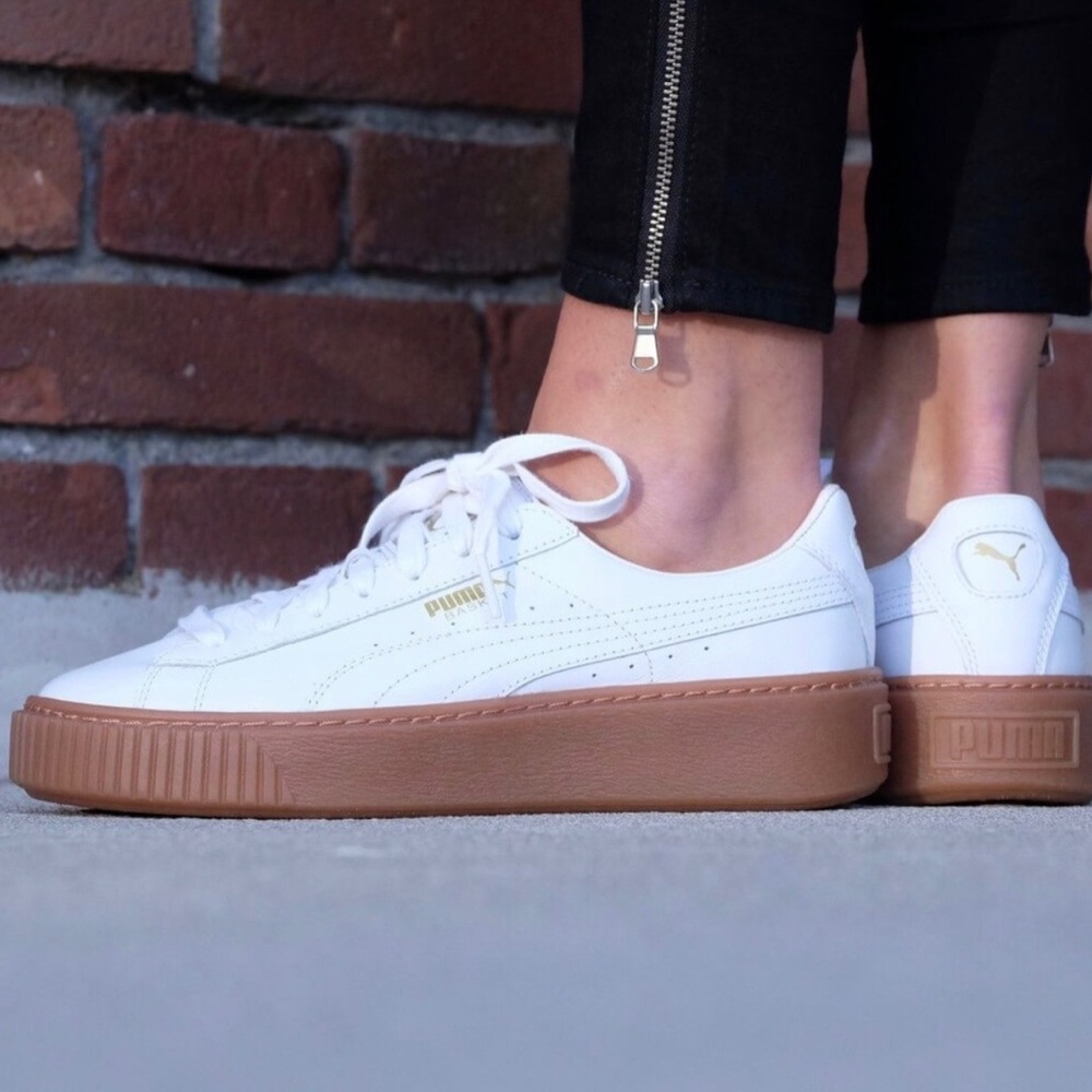 Puma basket platform sneakers Sz 10
